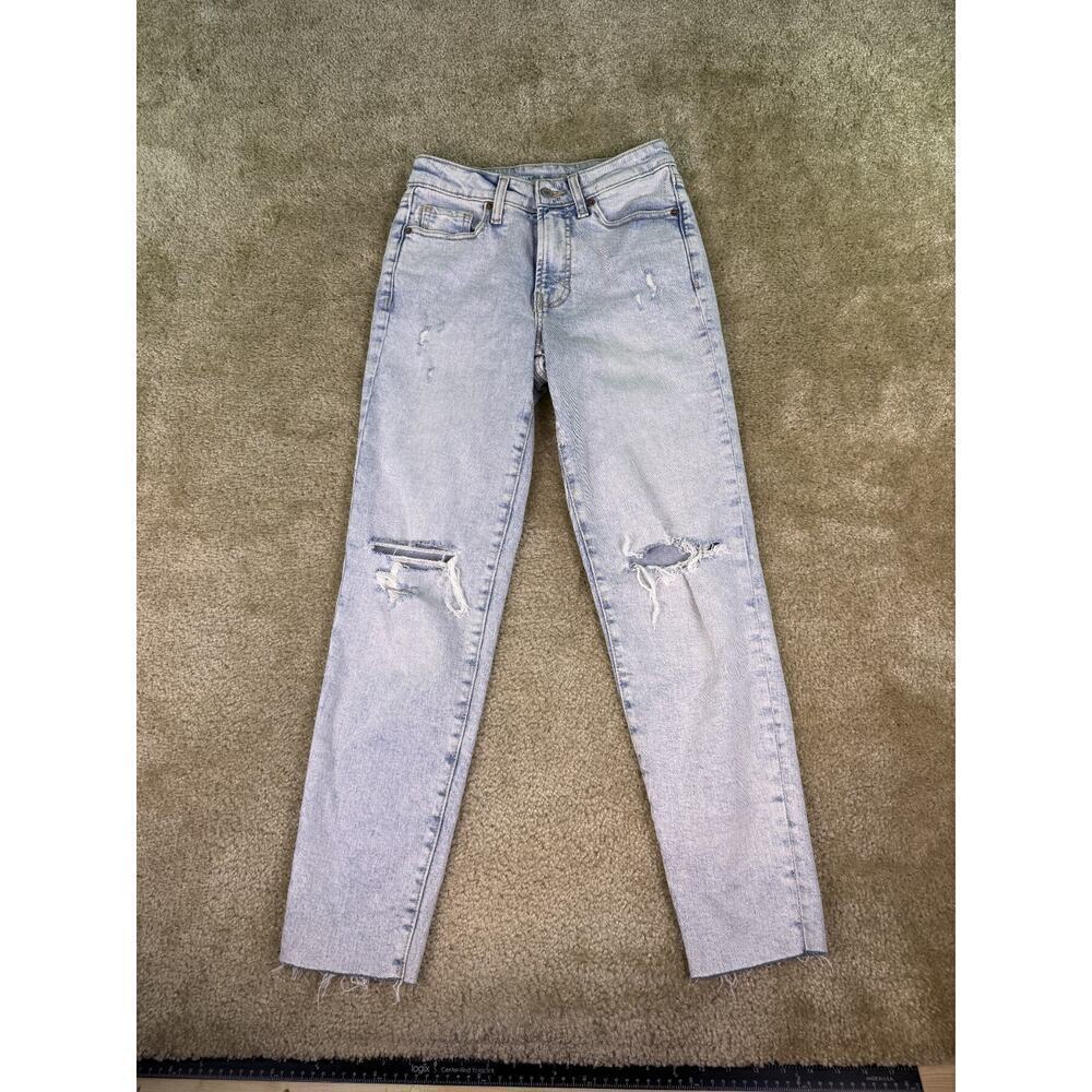 Old Navy OG Straight Blue Light Wash Jeans High Rise/ Women's Size 0 C833